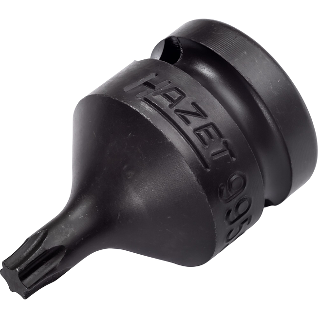 HAZET Nástrčná hlavice pro rázový a strojový utahovák 995S-T30 ∙ 1/2 palce (12,5 mm) čtyřhran dutý ∙ Vnitřní profil TORX® ∙ Velikost T30
