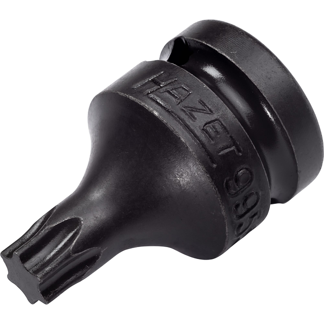 HAZET Nástrčná hlavice pro rázový a strojový utahovák 995S-T50 ∙ 1/2 palce (12,5 mm) čtyřhran dutý ∙ Vnitřní profil TORX® ∙ Velikost T50