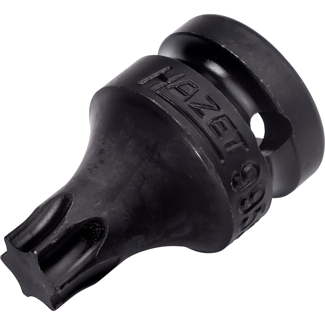 HAZET Nástrčná hlavice pro rázový a strojový utahovák 995S-T55 ∙ 1/2 palce (12,5 mm) čtyřhran dutý ∙ Vnitřní profil TORX® ∙ Velikost T55