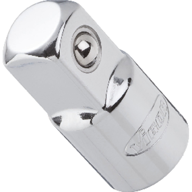VIGOR Adapt&eacute;r ∙ V2014 ∙ 1/4 palce (6,3 mm) čtyřhran dut&yacute; ∙ 3/8 palce (10 mm) čtyřhran masivn&iacute; ∙ 26 mm