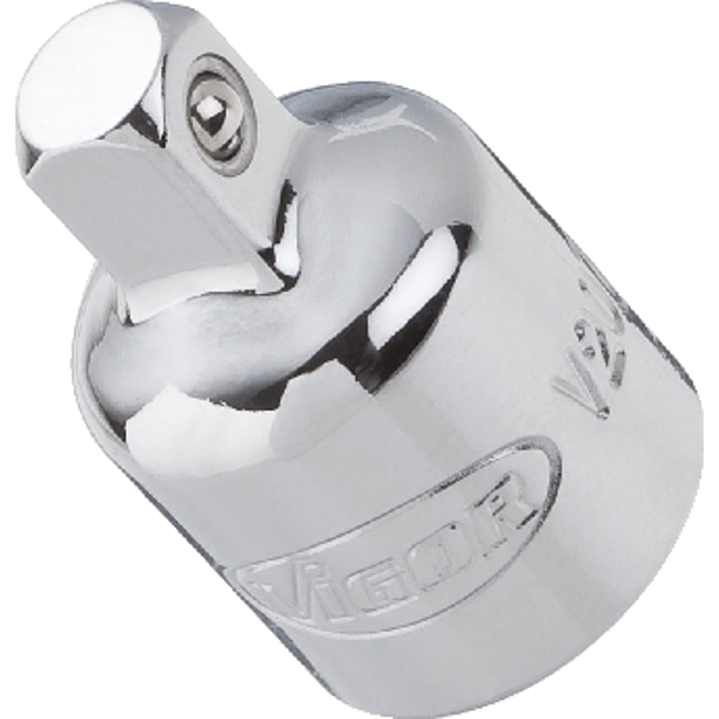 VIGOR Adapt&eacute;r ∙ V2071 ∙ 3/8 palce (10 mm) čtyřhran dut&yacute; ∙ 1/4 palce (6,3 mm) čtyřhran masivn&iacute; ∙ 27 mm