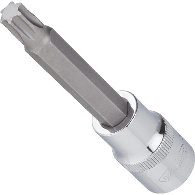 VIGOR N&aacute;strčn&aacute; hlavice ∙ V2168 ∙ 1/2 palce (12,5 mm) čtyřhran dut&yacute; ∙ Vnitřn&iacute; profil TORX&reg; ∙ Velikost T45
