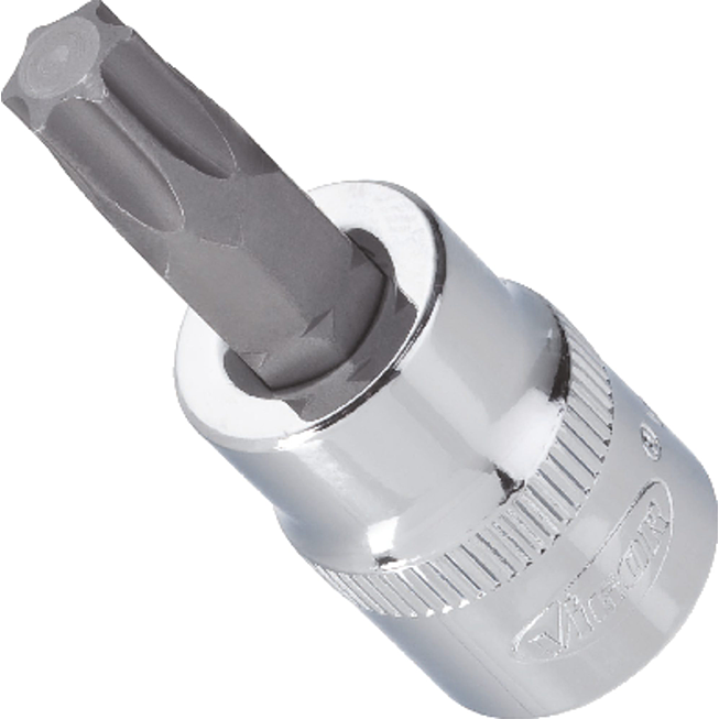 VIGOR N&aacute;strčn&aacute; hlavice ∙ V2297N ∙ 3/8 palce (10 mm) čtyřhran dut&yacute; ∙ Vnitřn&iacute; profil TORX&reg; ∙ Velikost T45