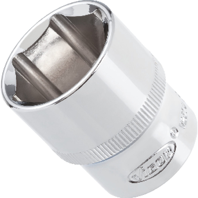 VIGOR N&aacute;strčn&aacute; hlavice ∙ V4709N ∙ 1/2 palce (12,5 mm) čtyřhran dut&yacute; ∙ Vněj&scaron;&iacute; profil &scaron;estihran ∙ Velikost 8 mm