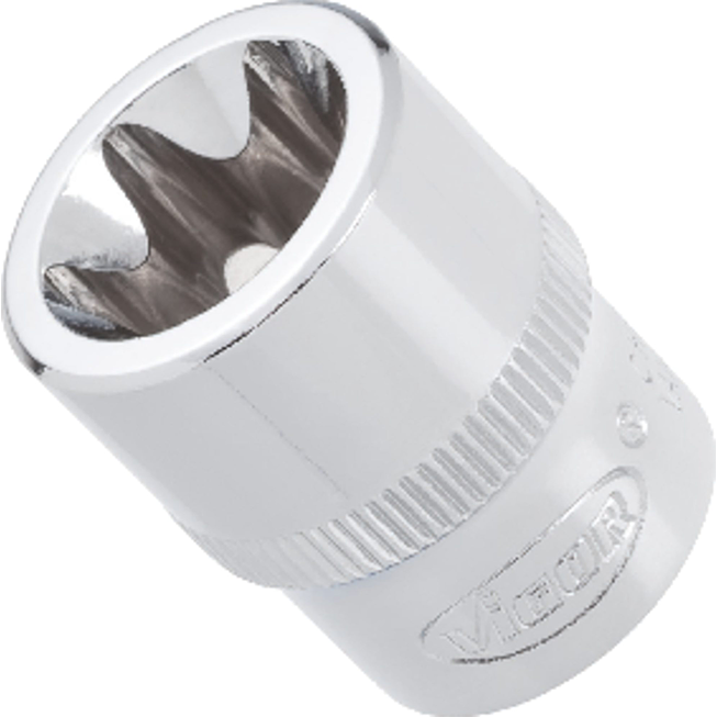 VIGOR N&aacute;strčn&aacute; hlavice ∙ V2614N ∙ 3/8 palce (10 mm) čtyřhran dut&yacute; ∙ Vněj&scaron;&iacute; profil TORX&reg; ∙ Velikost E11