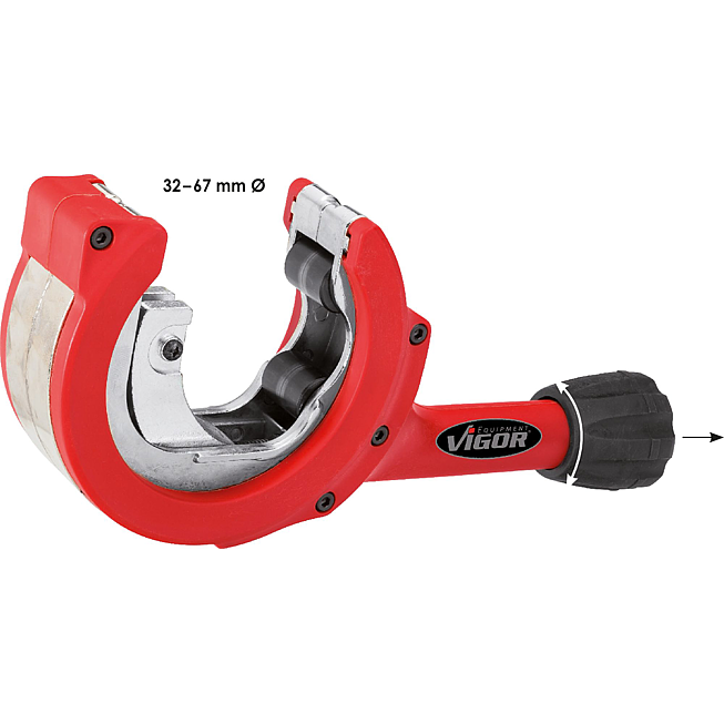 VIGOR R&aacute;čnov&aacute; řezačka trubek ∙ pro v&yacute;fuk ∙ V3309 ∙ 32 - 67 mm