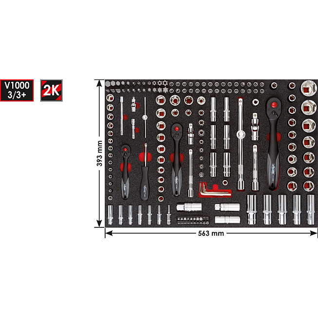 VIGOR Sada n&aacute;řad&iacute; s&nbsp;n&aacute;strčn&yacute;mi kl&iacute;či ∙ V4188 ∙ 1/4 palce (6,3 mm) čtyřhran dut&yacute;, 3/8 palce (10 mm) čtyřhran dut&yacute;, 1/2 palce (12,5 mm) čtyřhran dut&yacute;, 1/4 palce (6,3 mm) &scaron;estihran masivn&iacute; ∙ Vněj&scaron;&iacute; profil TORX&reg;, Vněj&scaron;&iacute; profil &scaron;estihran, Vnitřn&iacute; profil T