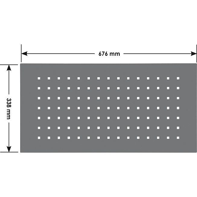 VIGOR Sada děrovan&yacute;ch stěnov&yacute;ch desek ∙ 676&nbsp;x&nbsp;342&nbsp;mm ∙ V6000-05 ∙ 2-d&iacute;ln&yacute; ∙ Počet ks n&aacute;řad&iacute;: 2