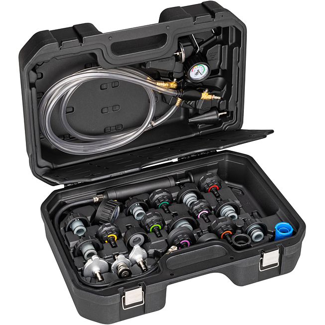 VIGOR Sada pro diagnostiku chladicího systému ∙ V1963/28 ∙ 28-dílný ∙ Počet ks nářadí: 28