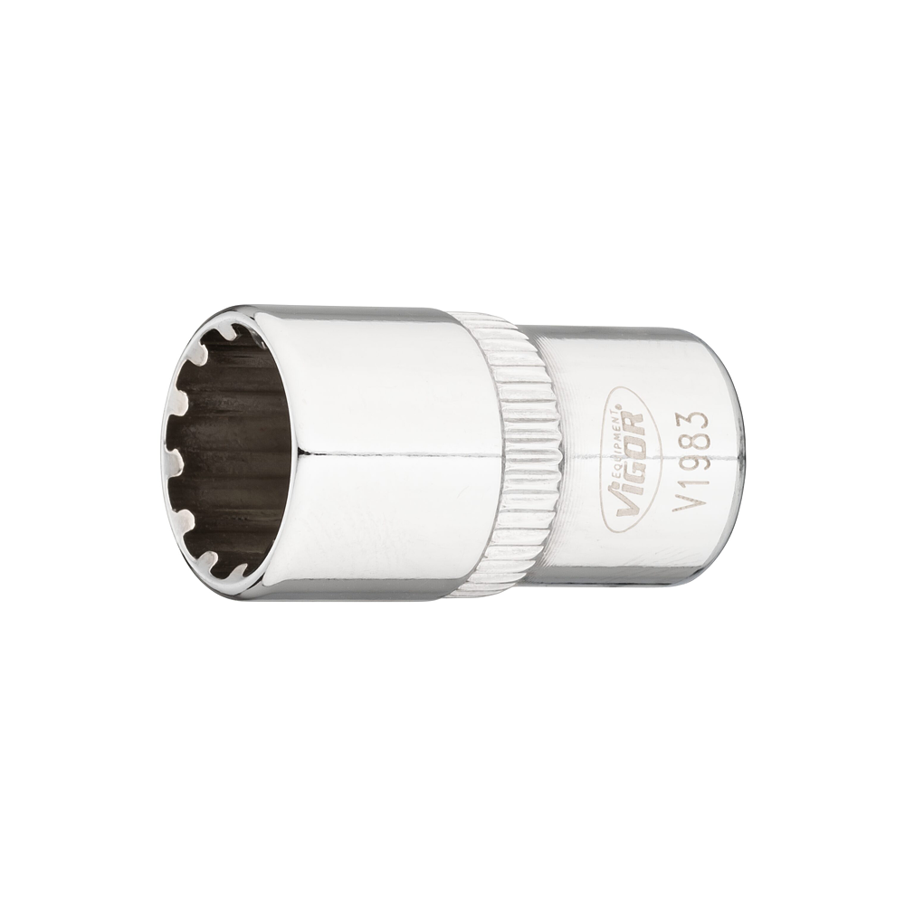 VIGOR N&aacute;strčn&aacute; hlavice ∙ V1983 ∙ 1/4 palce (6,3 mm) čtyřhran dut&yacute; ∙ Multiprofil ∙ Velikost 10 mm