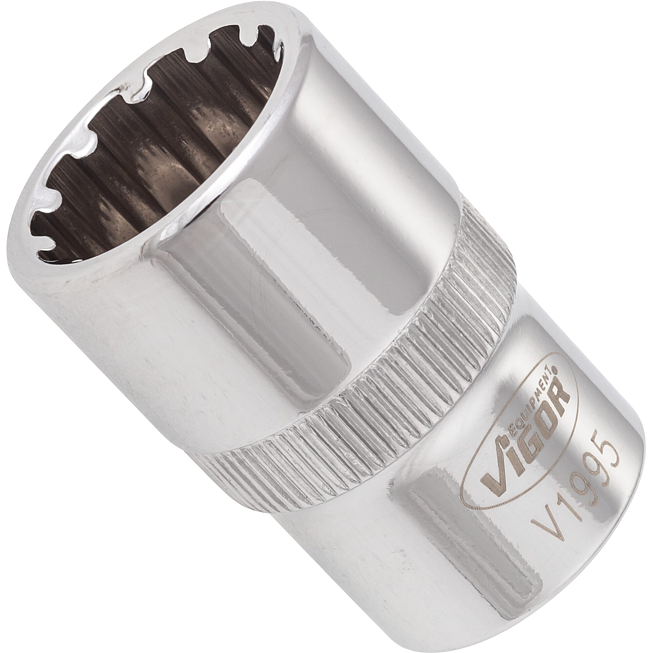 VIGOR N&aacute;strčn&aacute; hlavice s Multiprofilem ∙ V1995 ∙ 1/2 palce (12,5 mm) čtyřhran dut&yacute; ∙ Multiprofil ∙ Velikost 17 mm