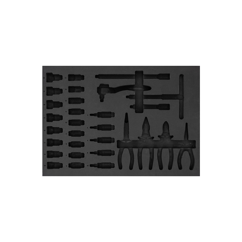 VIGOR Vložka z měkk&eacute; pěny ∙ pr&aacute;zdn&aacute; ∙ V2024-L ∙ d x &scaron; x v: 563 mm x 393 mm x 35 mm