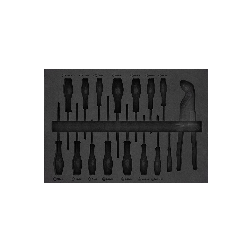 VIGOR Vložka z měkk&eacute; pěny ∙ pr&aacute;zdn&aacute; ∙ V2025-L ∙ d x &scaron; x v: 563 mm x 393 mm x 35 mm