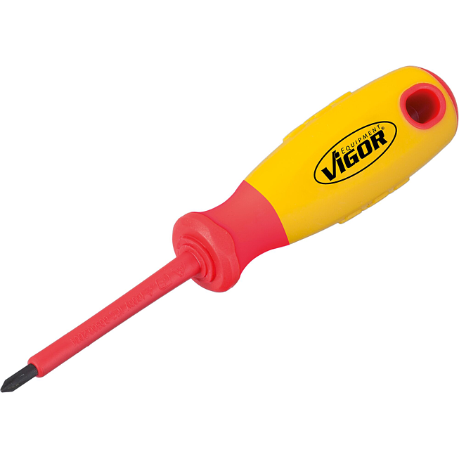VIGOR Křížový šroubovák VDE ∙ V2062 ∙ Křížový profil PH ∙ Velikost PH0