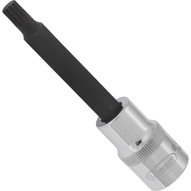 VIGOR Nástrčná hlavice (vnitřní tisícihran) ∙ XZN ∙ V2067 ∙ 1/2 palce (12,5 mm) čtyřhran dutý ∙ Vnitřní ozubený profil XZN ∙ Velikost M8