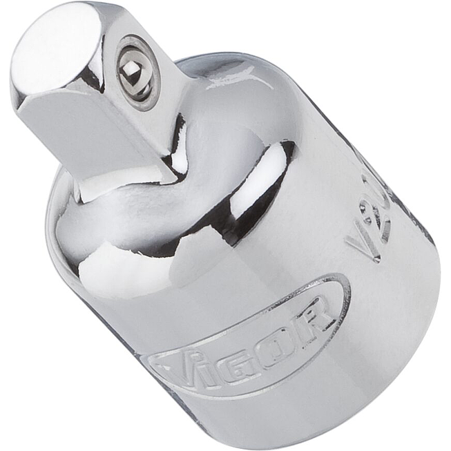 VIGOR Adaptér ∙ V2071 ∙ 3/8 palce (10 mm) čtyřhran dutý ∙ 1/4 palce (6,3 mm) čtyřhran masivní ∙ 27 mm