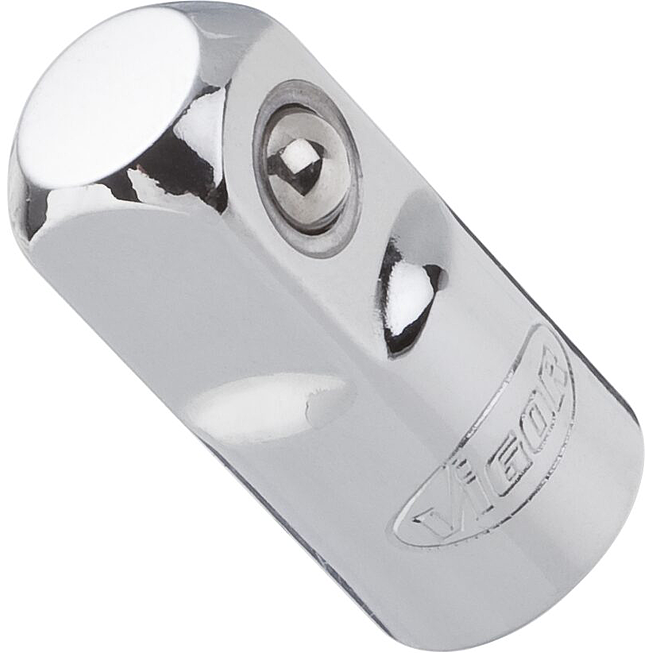 VIGOR Adaptér ∙ V2108 ∙ 3/8 palce (10 mm) čtyřhran dutý ∙ 1/2 palce (12,5 mm) čtyřhran masivní ∙ 36 mm