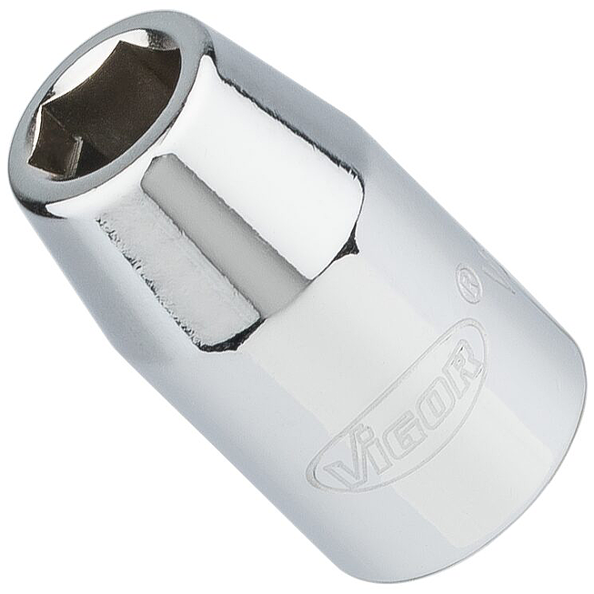 VIGOR Adaptér na bity ∙ V2114N ∙ 3/8 palce (10 mm) čtyřhran dutý ∙ 5/16 palce (8 mm) šestihran dutý ∙ 28 mm