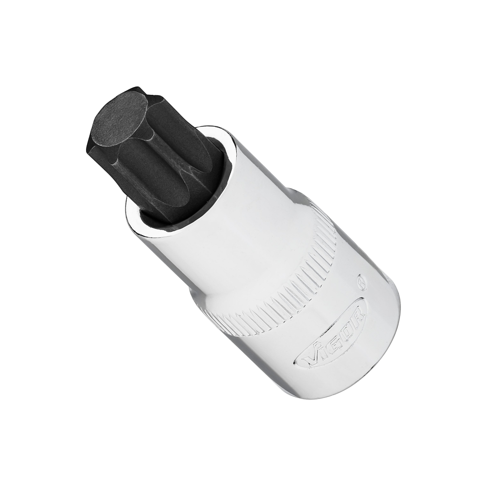 VIGOR N&aacute;strčn&aacute; hlavice ∙ V2199N ∙ 1/2 palce (12,5 mm) čtyřhran dut&yacute; ∙ Vnitřn&iacute; profil TORX&reg; ∙ Velikost T60