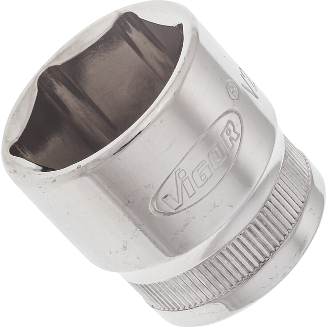 VIGOR Nástrčná hlavice 6hran ∙ V2263N ∙ 3/8 palce (10 mm) čtyřhran dutý ∙ Profil vnější šestihran ∙ Velikost 21 mm