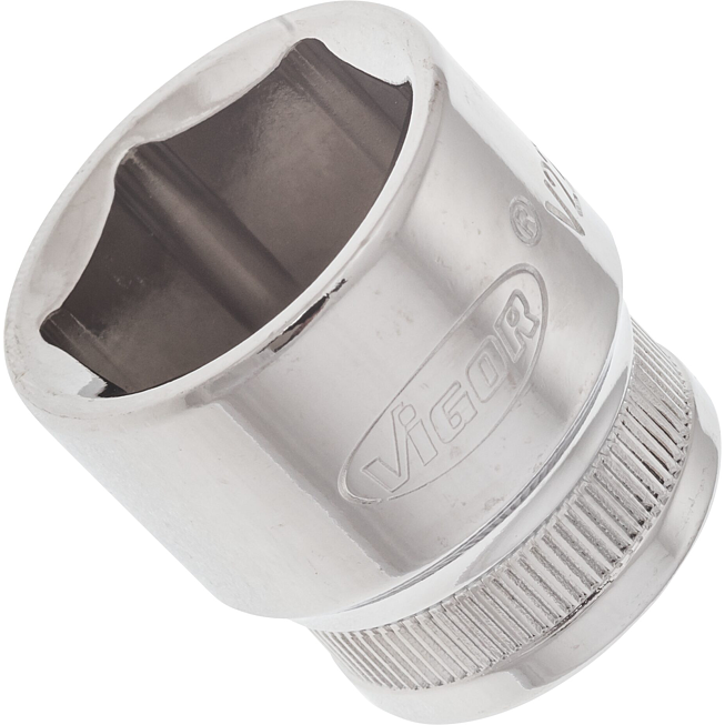 VIGOR Nástrčná hlavice 6hran ∙ V2264N ∙ 3/8 palce (10 mm) čtyřhran dutý ∙ Profil vnější šestihran ∙ Velikost 20 mm