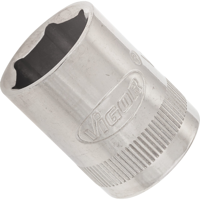 VIGOR Nástrčná hlavice 6hran ∙ V2270N ∙ 3/8 palce (10 mm) čtyřhran dutý ∙ Profil vnější šestihran ∙ Velikost 14 mm