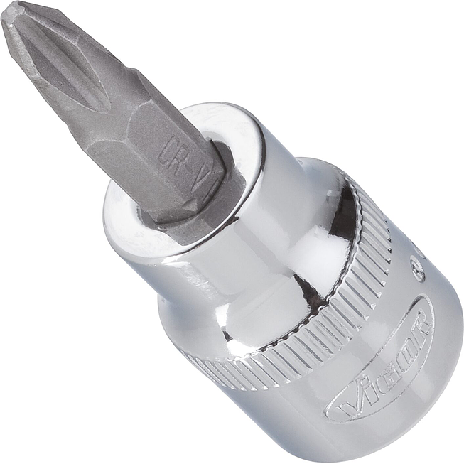 VIGOR Nástrčná hlavice křížová ∙ V2294N ∙ 3/8 palce (10 mm) čtyřhran dutý ∙ Křížový profil PH ∙ Velikost PH1