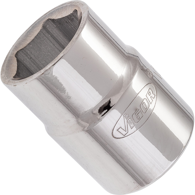 VIGOR N&aacute;strčn&aacute; hlavice 6hran ∙ V2326N ∙ 3/4 palce (20 mm) čtyřhran dut&yacute; ∙ Profil vněj&scaron;&iacute; &scaron;estihran ∙ Velikost 23 mm