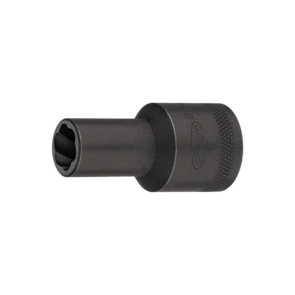 VIGOR Spir&aacute;lov&aacute; povolovac&iacute; n&aacute;strčn&aacute; hlavice ∙ V2404N-11 ∙ 1/2 palce (12,5 mm) čtyřhran dut&yacute; ∙ Profil vytahov&aacute;k vněj&scaron;&iacute;ch &scaron;roubů ∙ Velikost 11 mm