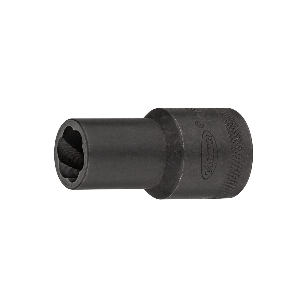 VIGOR Spir&aacute;lov&aacute; povolovac&iacute; n&aacute;strčn&aacute; hlavice ∙ V2404N-13 ∙ 1/2 palce (12,5 mm) čtyřhran dut&yacute; ∙ Profil vytahov&aacute;k vněj&scaron;&iacute;ch &scaron;roubů ∙ Velikost 13 mm