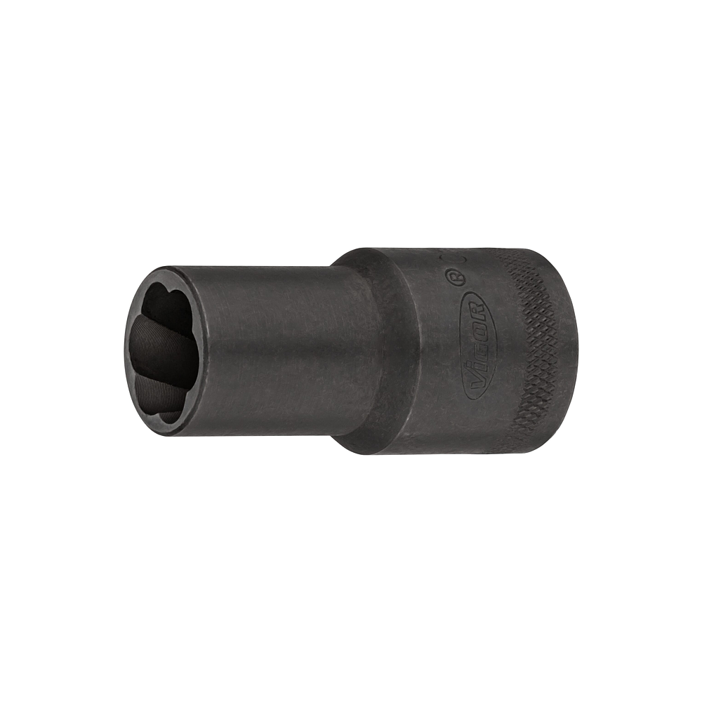 VIGOR Spir&aacute;lov&aacute; povolovac&iacute; n&aacute;strčn&aacute; hlavice ∙ V2404N-14 ∙ 1/2 palce (12,5 mm) čtyřhran dut&yacute; ∙ Profil vytahov&aacute;k vněj&scaron;&iacute;ch &scaron;roubů ∙ Velikost 14 mm