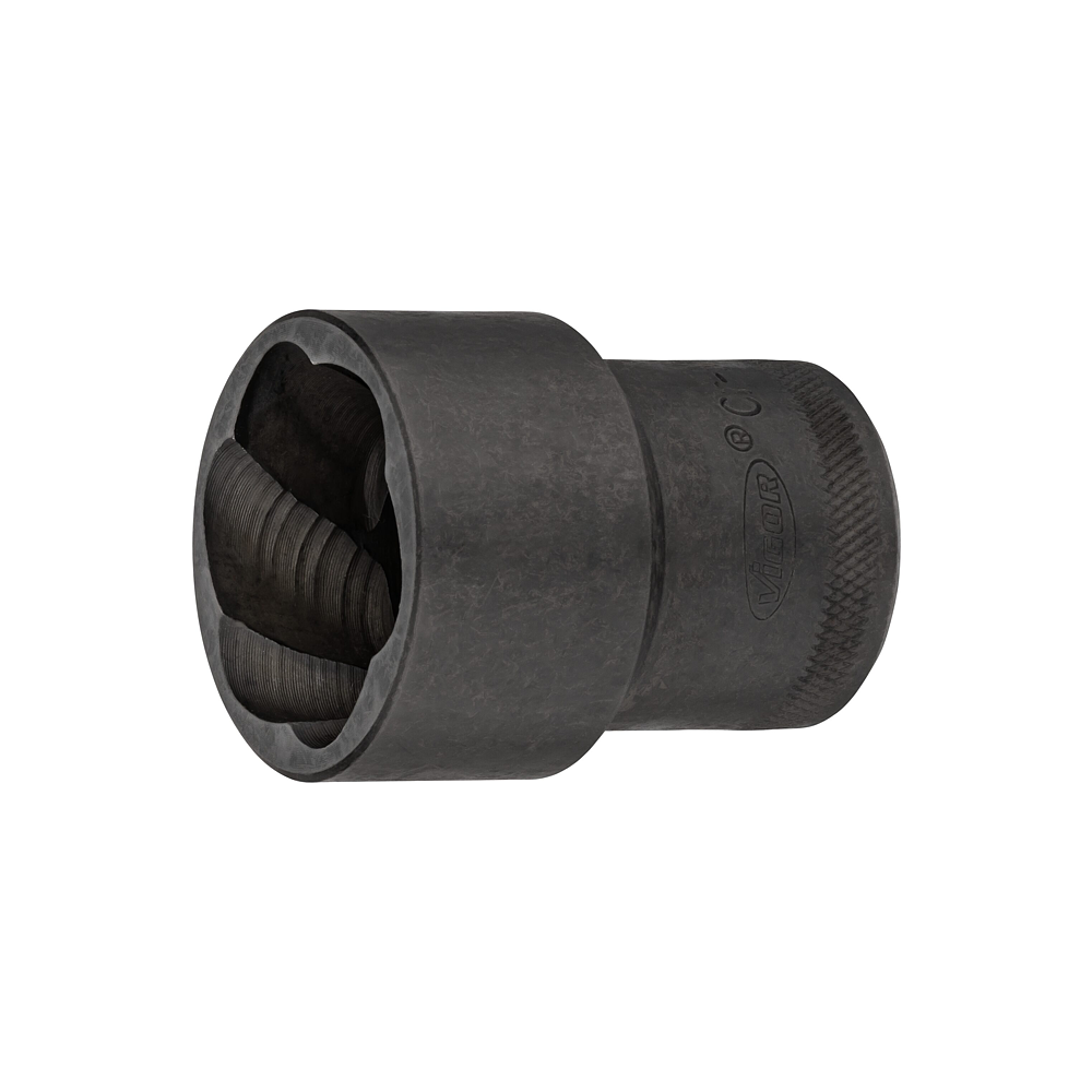 VIGOR Spir&aacute;lov&aacute; povolovac&iacute; n&aacute;strčn&aacute; hlavice ∙ V2404N-30 ∙ 1/2 palce (12,5 mm) čtyřhran dut&yacute; ∙ Profil vytahov&aacute;k vněj&scaron;&iacute;ch &scaron;roubů ∙ Velikost 30 mm