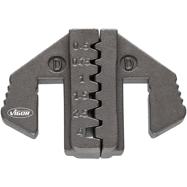 VIGOR Krimpovací vložka D: pro dutinky s a bez obruby 0,5  –  4,0 mm<sup>2</sup> ∙ V2499-D