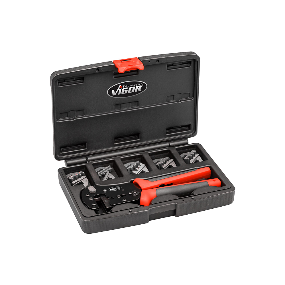 VIGOR Sada pákových krimpovacích kleští ∙ V2499N ∙ 6-dílný ∙ Počet ks nářadí: 6