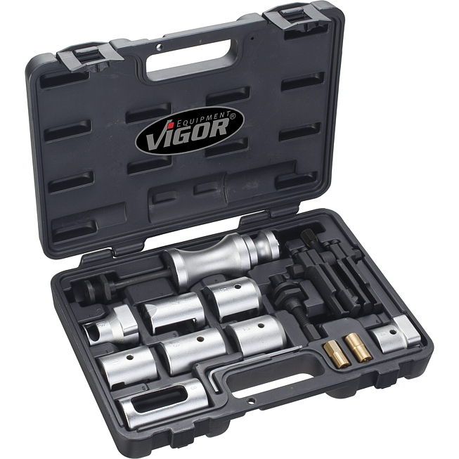 VIGOR Sada stahováků ramen stěračů ∙ V2523 ∙ 14-dílný ∙ Počet ks nářadí: 14