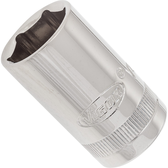 VIGOR Nástrčná hlavice 6hran ∙ V2562N ∙ 1/2 palce (12,5 mm) čtyřhran dutý ∙ Profil vnější šestihran ∙ Velikost 16 mm