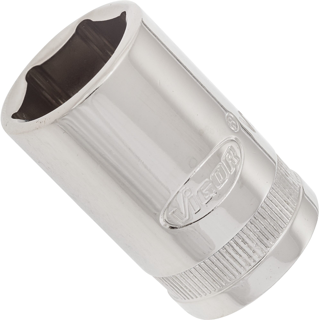 VIGOR Nástrčná hlavice 6hran ∙ V2563N ∙ 1/2 palce (12,5 mm) čtyřhran dutý ∙ Profil vnější šestihran ∙ Velikost 17 mm
