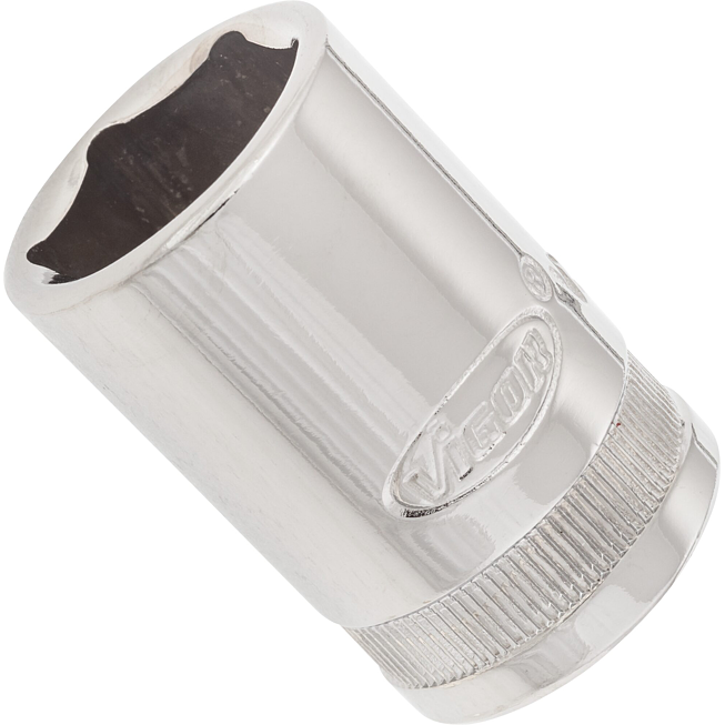 VIGOR Nástrčná hlavice 6hran ∙ V2564N ∙ 1/2 palce (12,5 mm) čtyřhran dutý ∙ Profil vnější šestihran ∙ Velikost 18 mm