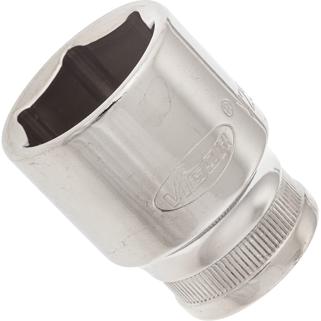 VIGOR Nástrčná hlavice 6hran ∙ V2569N ∙ 1/2 palce (12,5 mm) čtyřhran dutý ∙ Profil vnější šestihran ∙ Velikost 23 mm