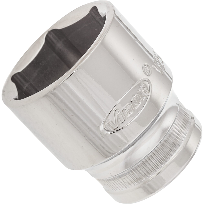 VIGOR Nástrčná hlavice 6hran ∙ V2571N ∙ 1/2 palce (12,5 mm) čtyřhran dutý ∙ Profil vnější šestihran ∙ Velikost 27 mm