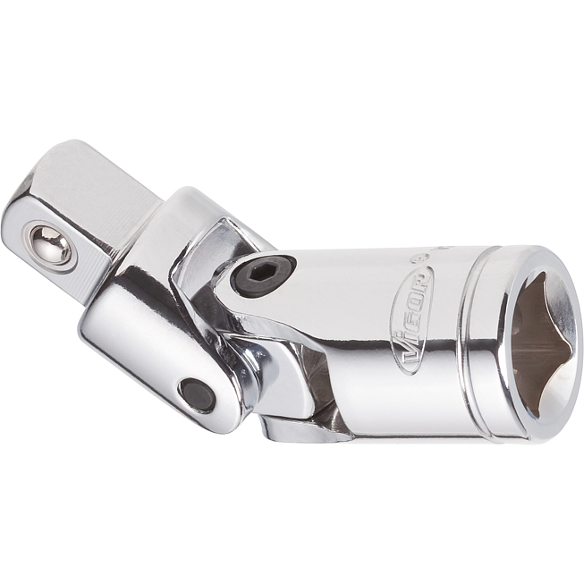 VIGOR Univerz&aacute;ln&iacute; kloub ∙ V2575N ∙ 1/2 palce (12,5 mm) čtyřhran dut&yacute; ∙ 1/2 palce (12,5 mm) čtyřhran masivn&iacute; ∙ 75 mm