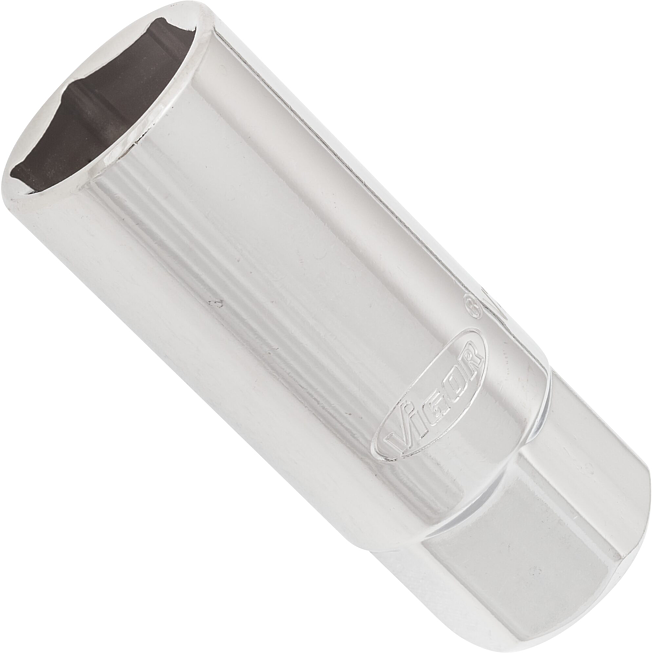 VIGOR Nástrčná hlavice na zapalovací svíčky ∙ V2582N ∙ 1/2 palce (12,5 mm) čtyřhran dutý ∙ Profil vnější šestihran ∙ Velikost 21 mm