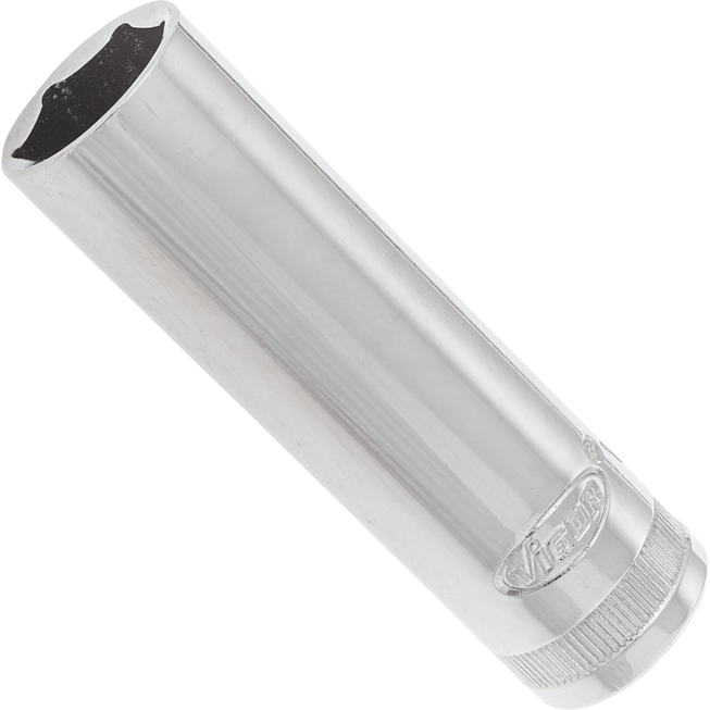 VIGOR Nástrčná hlavice šestihran ∙ dlouhá ∙ V2587N ∙ 1/2 palce (12,5 mm) čtyřhran dutý ∙ Profil vnější šestihran ∙ Velikost 16 mm