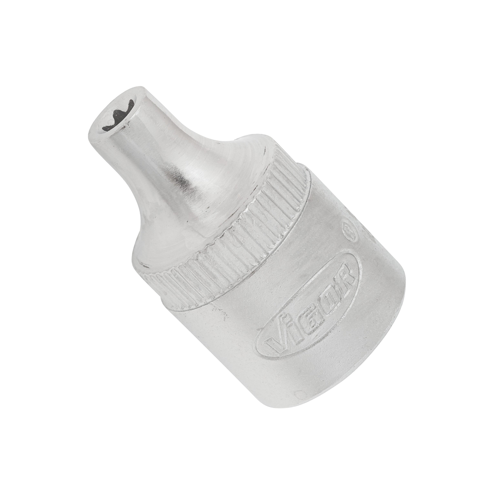 VIGOR T nástrčná hlavice ∙ V2724N ∙ 3/8 palce (10 mm) čtyřhran dutý ∙ Vnější profil TORX® ∙ Velikost E4