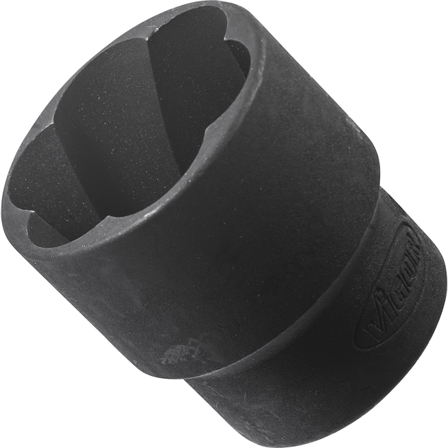 VIGOR Spirálová povolovací nástrčná hlavice ∙ V3744 ∙ 1/2 palce (12,5 mm) čtyřhran dutý ∙ Profil vytahovák vnějších šroubů ∙ Velikost 24 mm