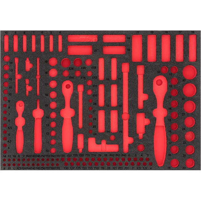 VIGOR Vložka z měkké pěny ∙ prázdná ∙ V4130