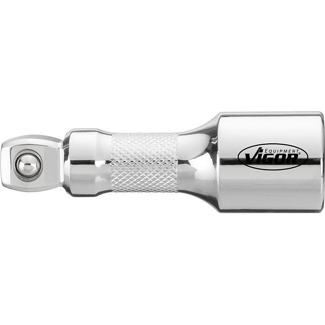 VIGOR Otáčivé prodloužení ∙ V4318 ∙ 1/2 palce (12,5 mm) čtyřhran dutý ∙ 1/2 palce (12,5 mm) čtyřhran masivní ∙ 75 mm
