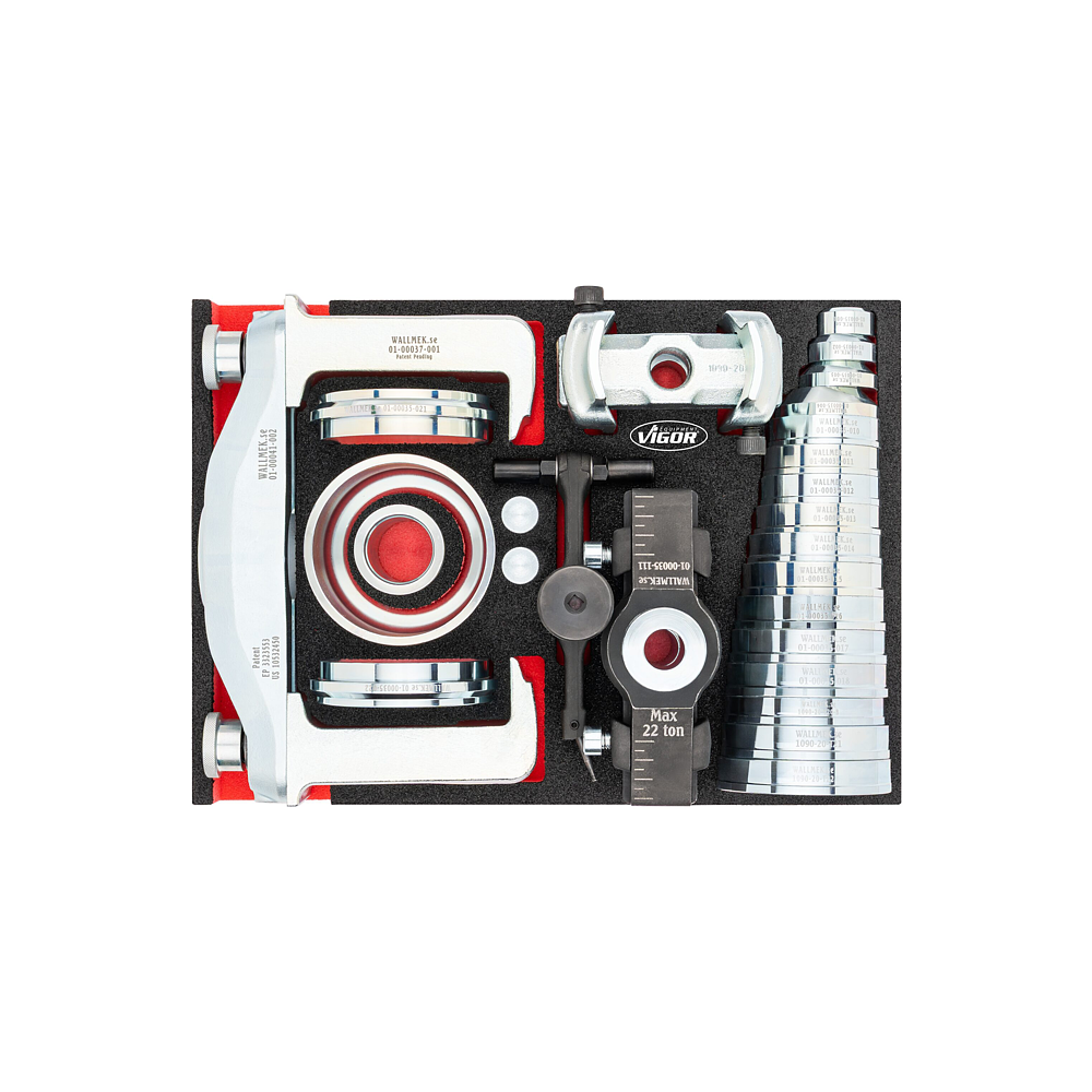 VIGOR Sada pro demont&aacute;ž / mont&aacute;ž standardn&iacute;ch ložisek kol ∙ Roz&scaron;&iacute;řen&aacute; ∙ V4906N-XL ∙ 36-d&iacute;ln&yacute; ∙ Počet ks n&aacute;řad&iacute;: 36