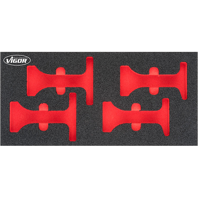 VIGOR Vložka z měkké pěny ∙ prázdná ∙ V4915-L ∙ d x š x v: 393 mm x 188 mm x 35 mm