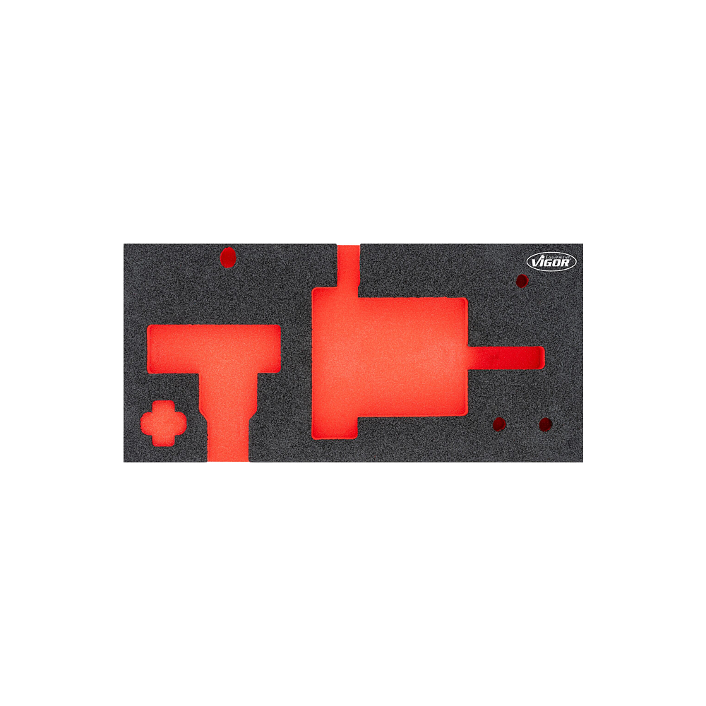 VIGOR Vložka z měkk&eacute; pěny ∙ pr&aacute;zdn&aacute; ∙ V4921N-L ∙ d x &scaron; x v: 393 mm x 188 mm x 35 mm